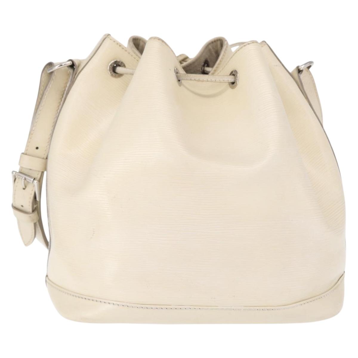LOUIS VUITTON Epi Petit Noe Shoulder Bag White Yvoire M4084J LV Auth 163189
