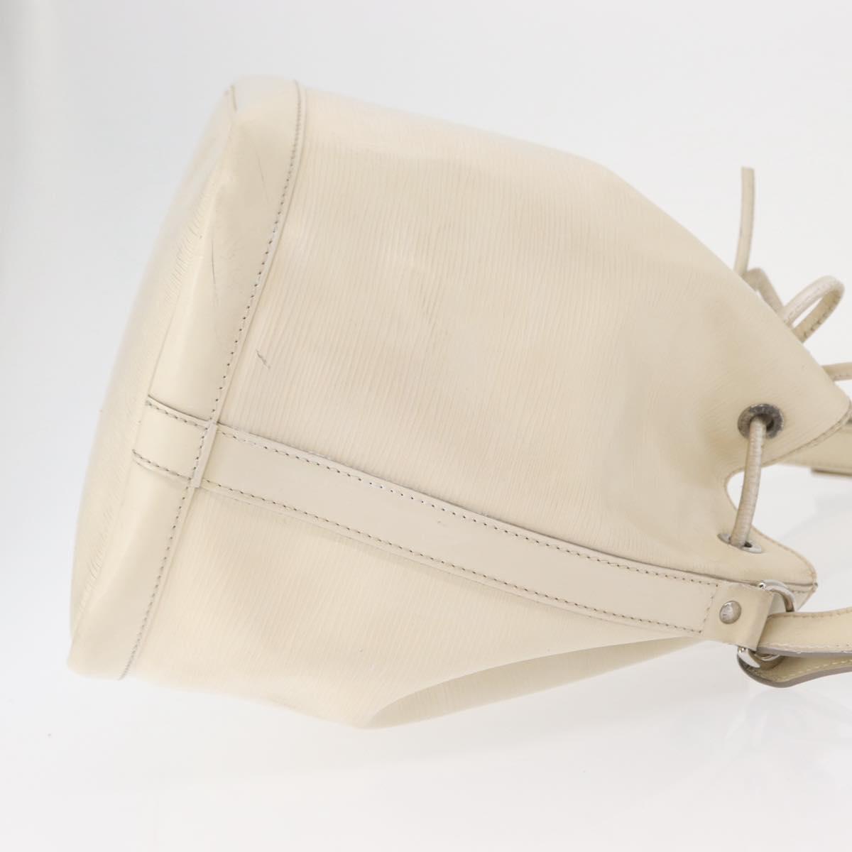 LOUIS VUITTON Epi Petit Noe Shoulder Bag White Yvoire M4084J LV Auth 163189