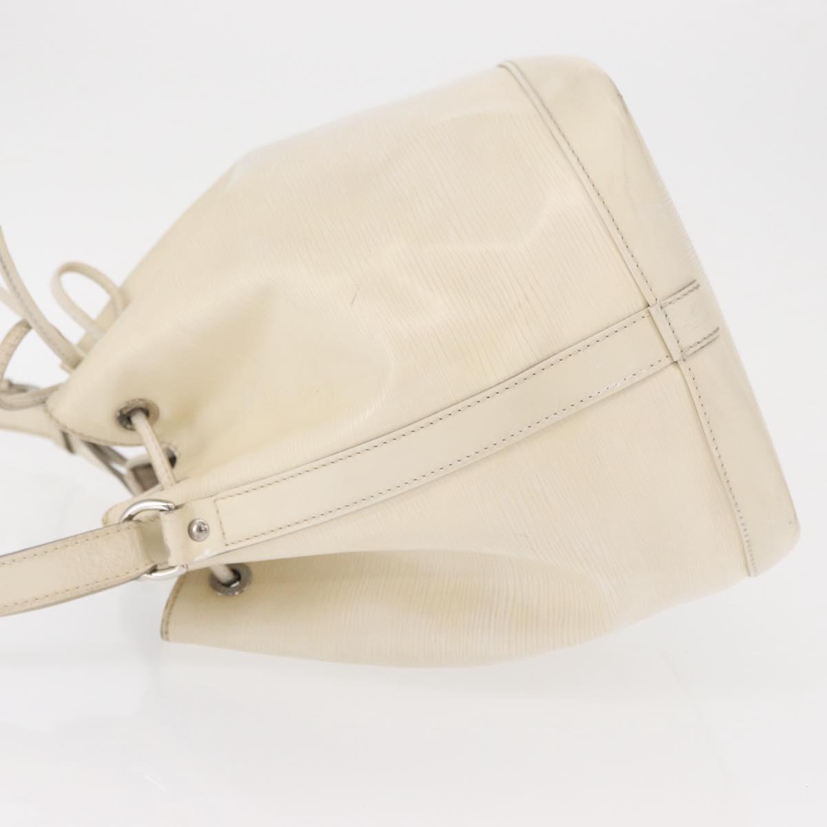 LOUIS VUITTON Epi Petit Noe Shoulder Bag White Yvoire M4084J LV Auth 163189