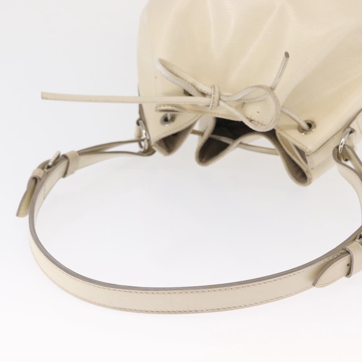 LOUIS VUITTON Epi Petit Noe Shoulder Bag White Yvoire M4084J LV Auth 163189