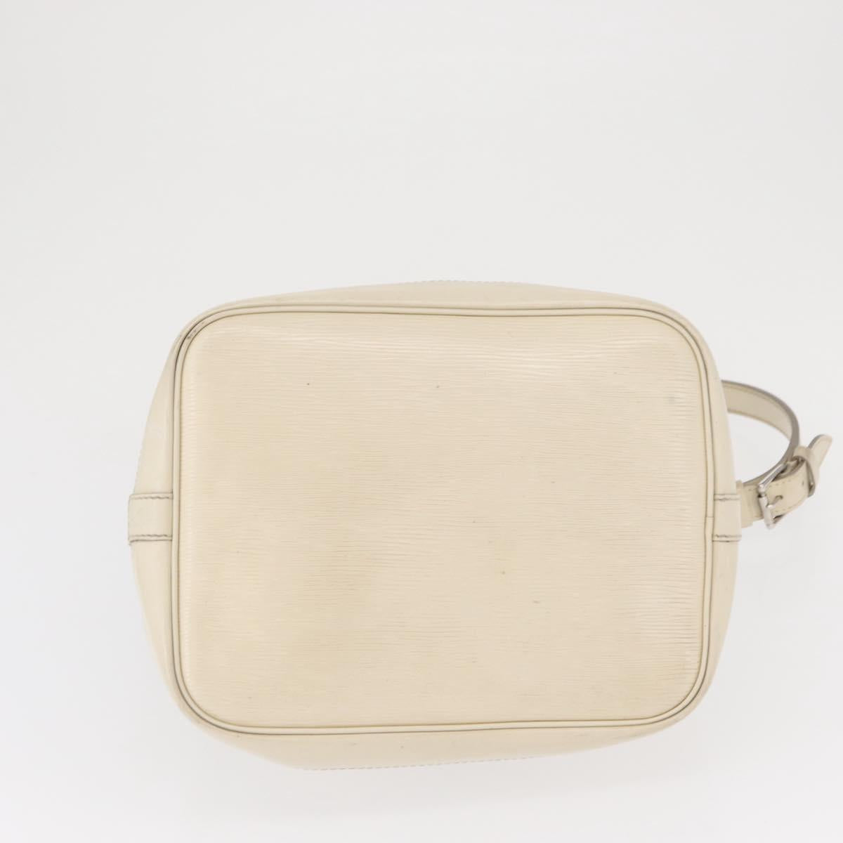 LOUIS VUITTON Epi Petit Noe Shoulder Bag White Yvoire M4084J LV Auth 163189