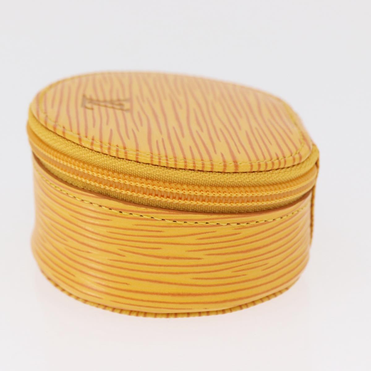 LOUIS VUITTON Epi Ecrin Bijoux 8 Jewelry Box Yellow M48229 LV Auth 163204