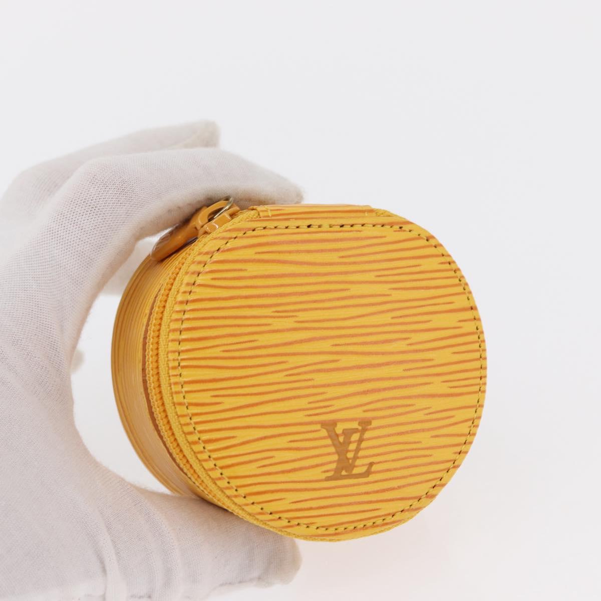 LOUIS VUITTON Epi Ecrin Bijoux 8 Jewelry Box Yellow M48229 LV Auth 163204