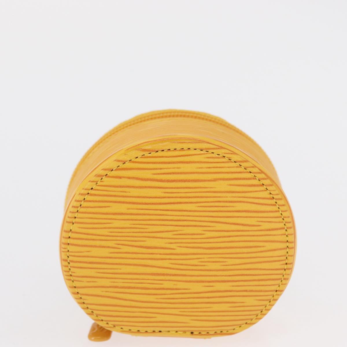 LOUIS VUITTON Epi Ecrin Bijoux 8 Jewelry Box Yellow M48229 LV Auth 163204