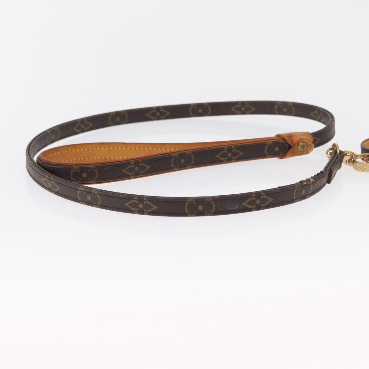 LOUIS VUITTON Less Baxter MM/Collier Baxter XS Leash M58703/M58056 Auth 163211