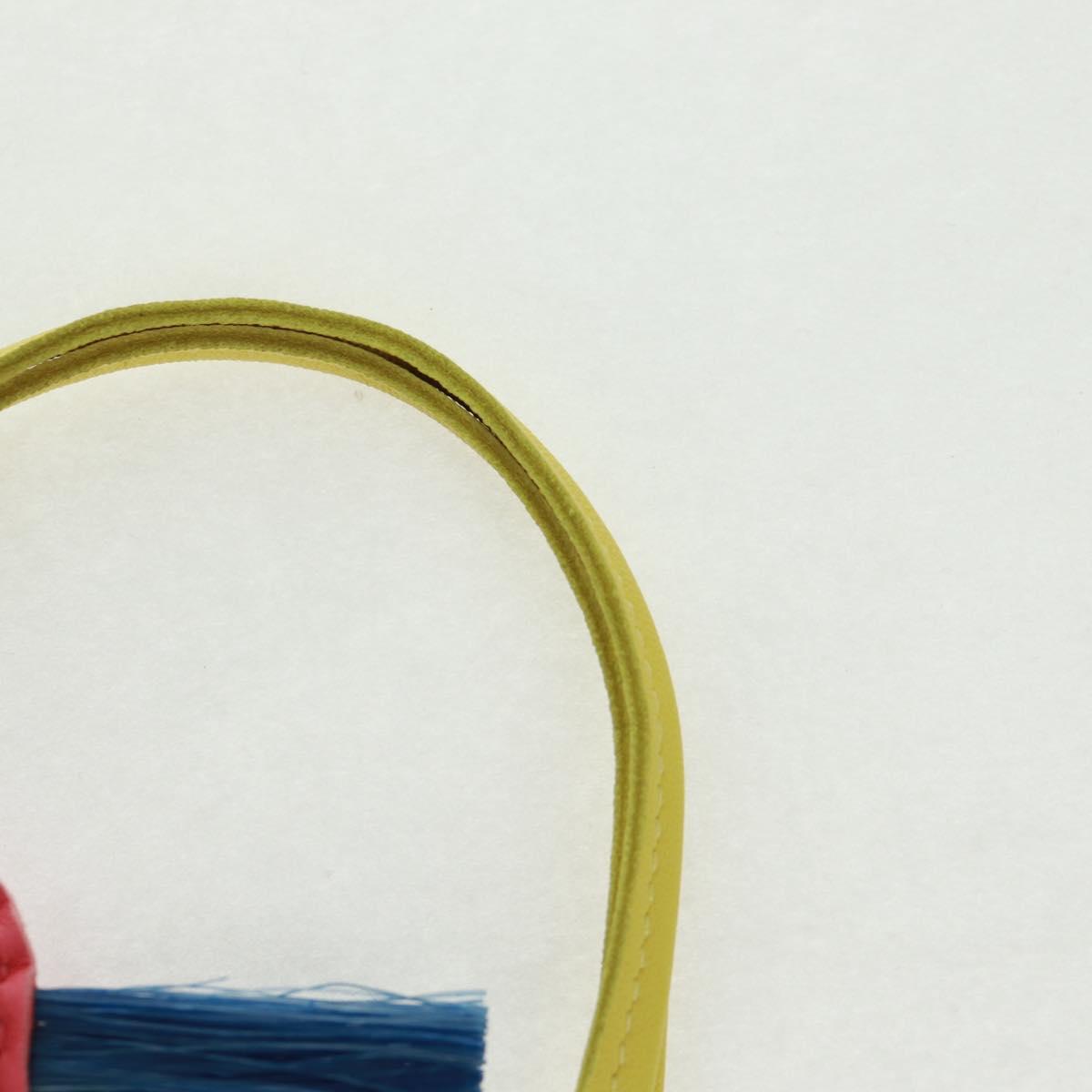 HERMES Rodeo Charm Clan PM Leather Pink Auth 163213M