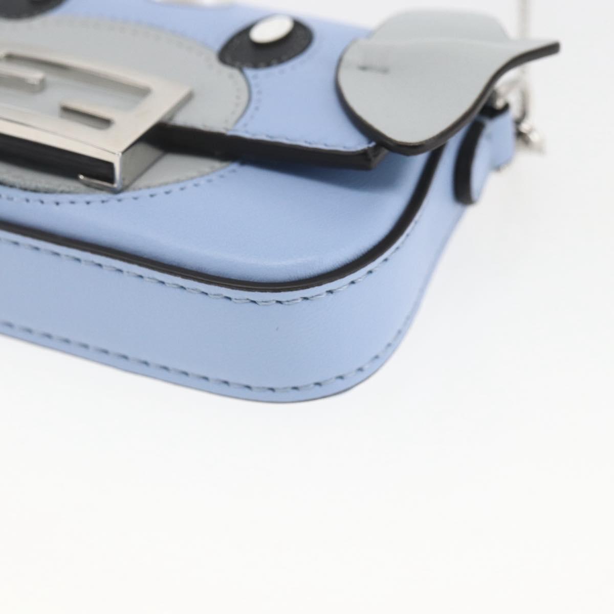 FENDI POKÉMON Dratini Nano Bucket Chain Shoulder Pouch Light Blue Auth 163214SM