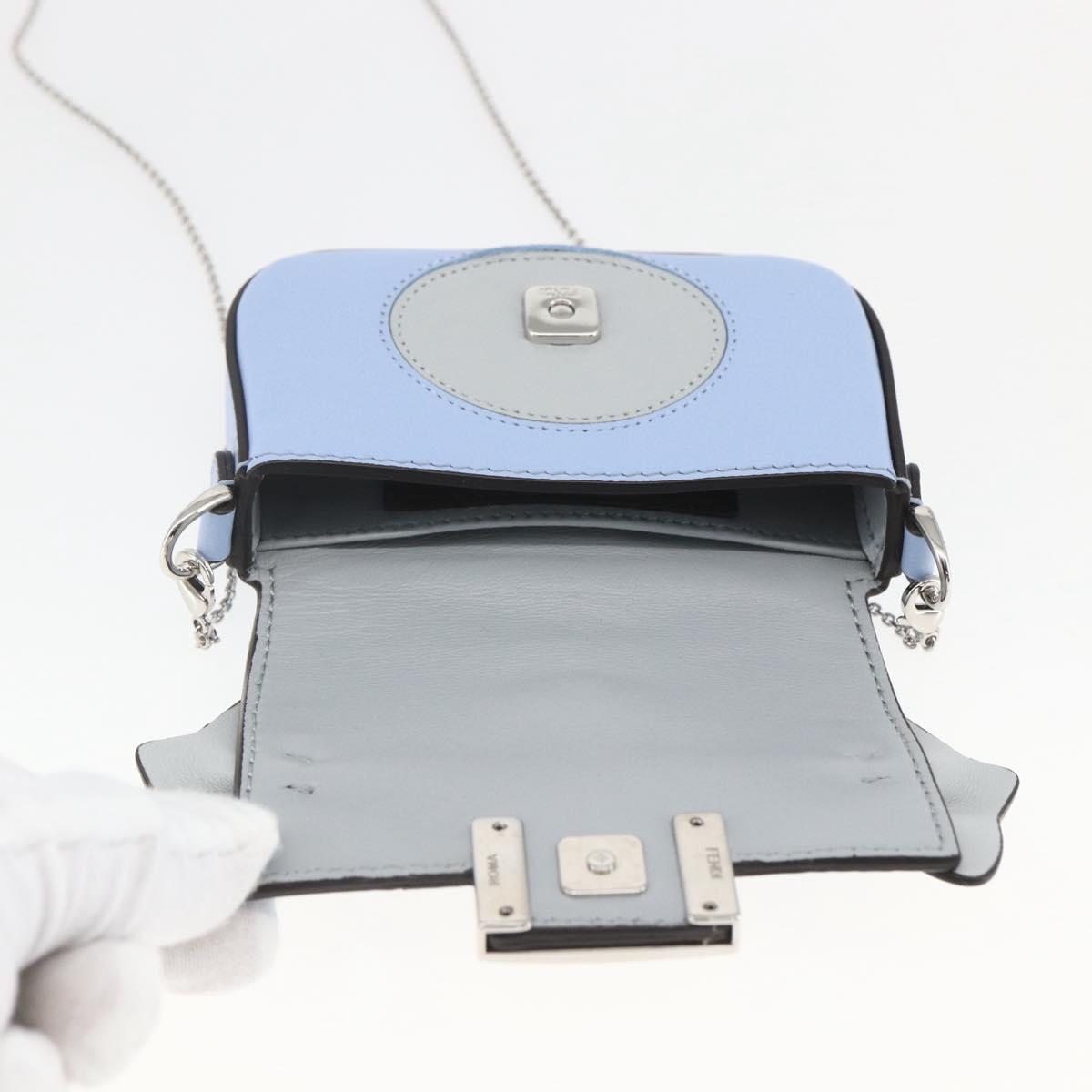 FENDI POKÉMON Dratini Nano Bucket Chain Shoulder Pouch Light Blue Auth 163214SM