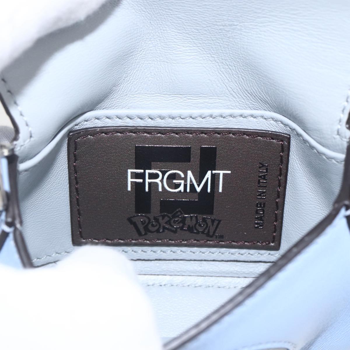 FENDI POKÉMON Dratini Nano Bucket Chain Shoulder Pouch Light Blue Auth 163214SM