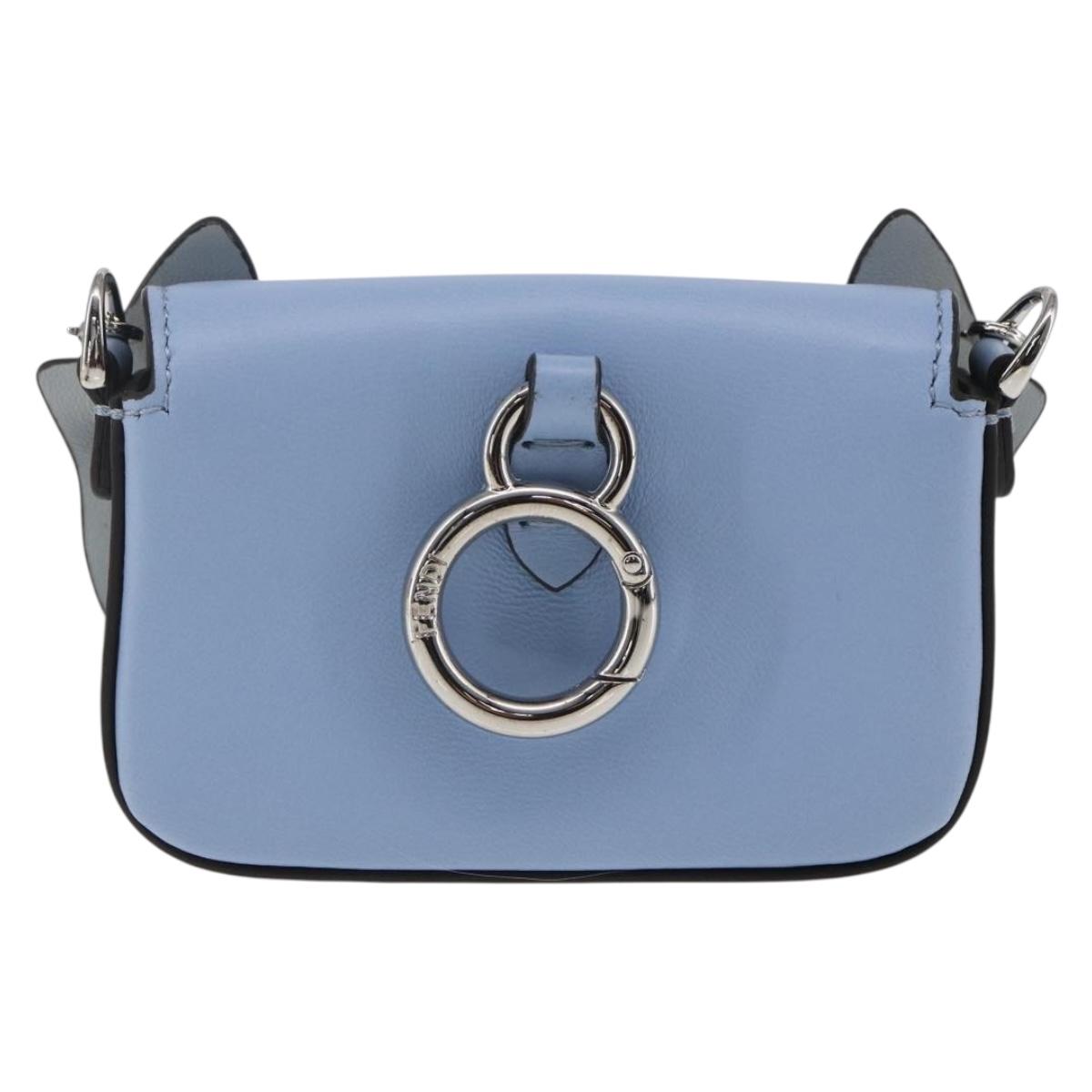 FENDI POKÉMON Dratini Nano Bucket Chain Shoulder Pouch Light Blue Auth 163214SM