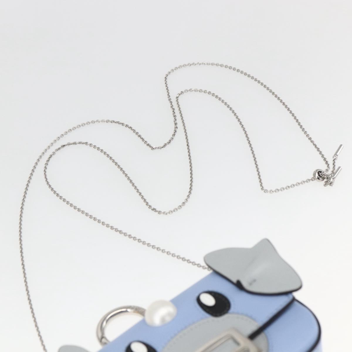 FENDI POKÉMON Dratini Nano Bucket Chain Shoulder Pouch Light Blue Auth 163214SM