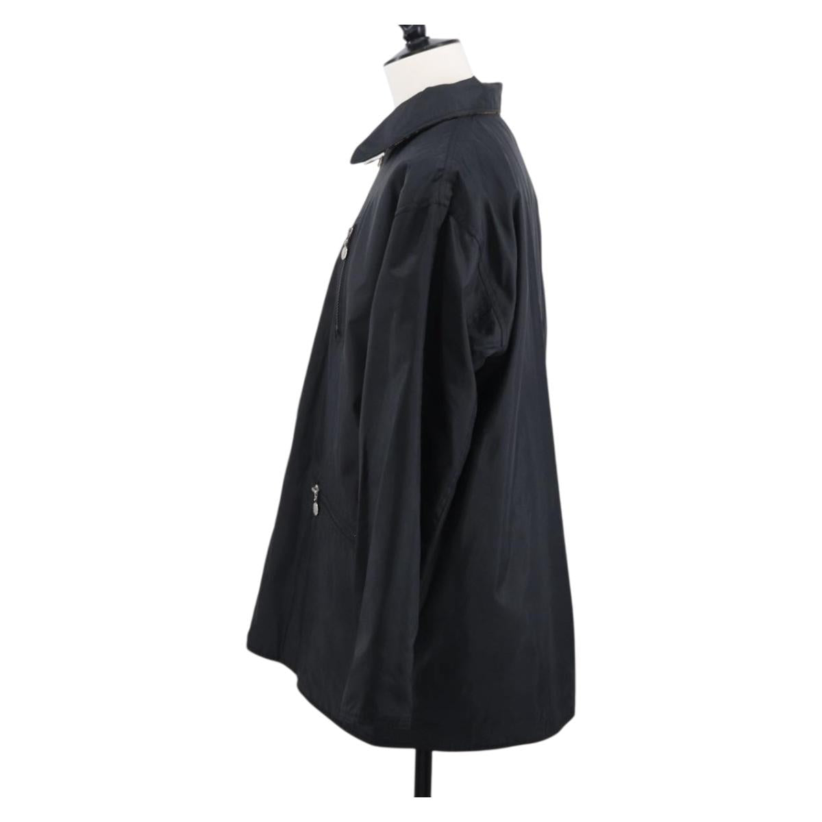 FENDI Zucca Canvas Reversible Coat Brown Black Auth 163216SAM
