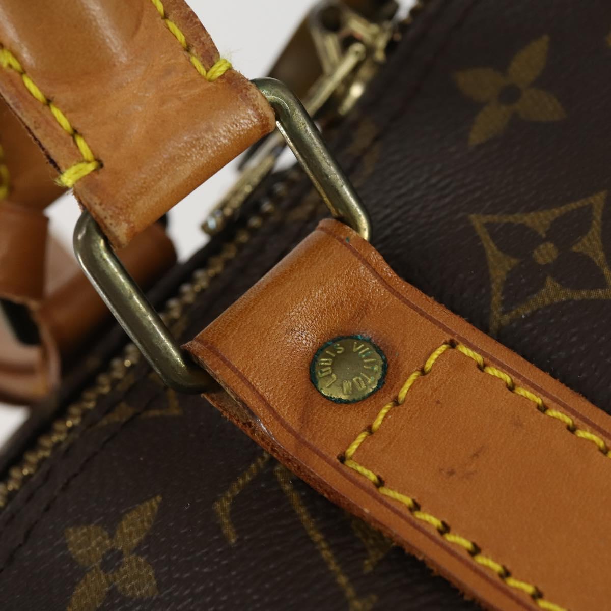 LOUIS VUITTON Monogram Keepall Bandouliere 55 Boston Bag M41414 LV Auth 163242