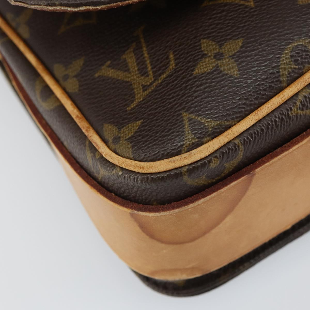 LOUIS VUITTON Monogram Cartouchiere MM Shoulder Bag M51253 LV Auth 163260