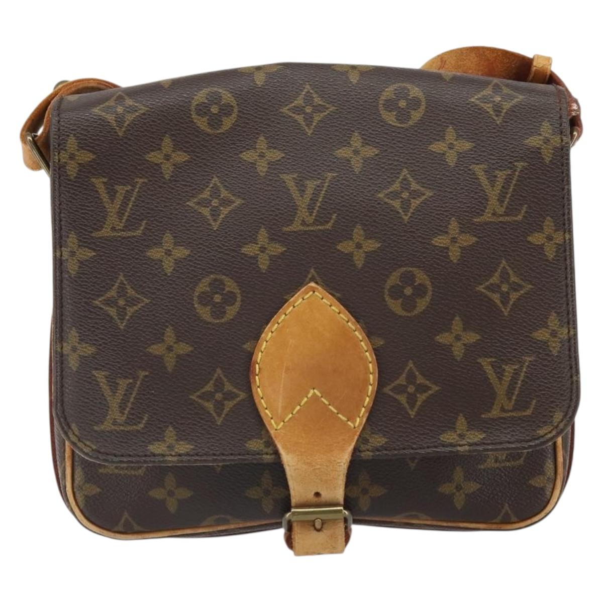 LOUIS VUITTON Monogram Cartouchiere MM Shoulder Bag M51253 LV Auth 163260