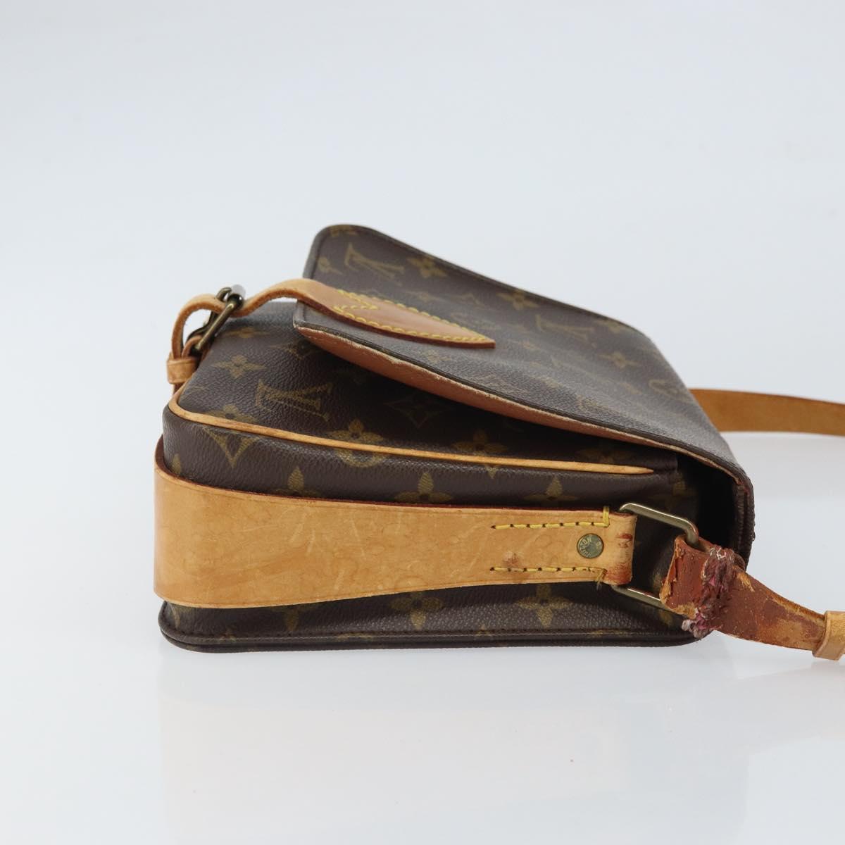 LOUIS VUITTON Monogram Cartouchiere MM Shoulder Bag M51253 LV Auth 163260