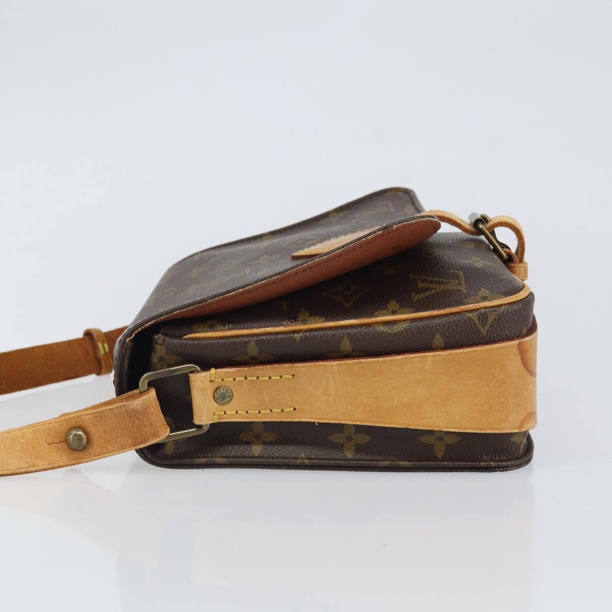 LOUIS VUITTON Monogram Cartouchiere MM Shoulder Bag M51253 LV Auth 163260