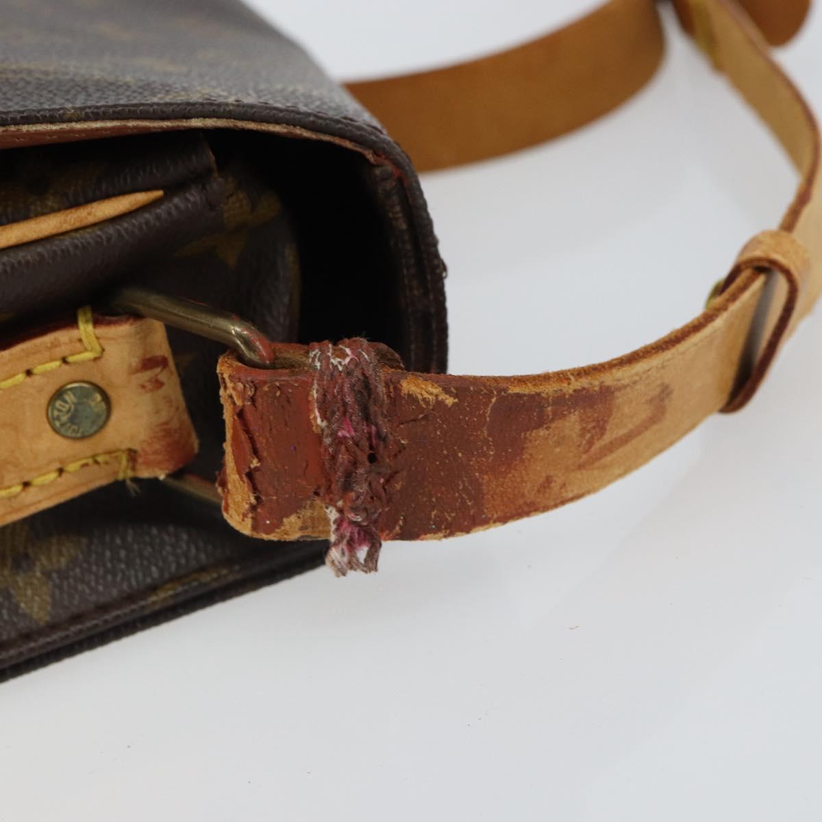 LOUIS VUITTON Monogram Cartouchiere MM Shoulder Bag M51253 LV Auth 163260