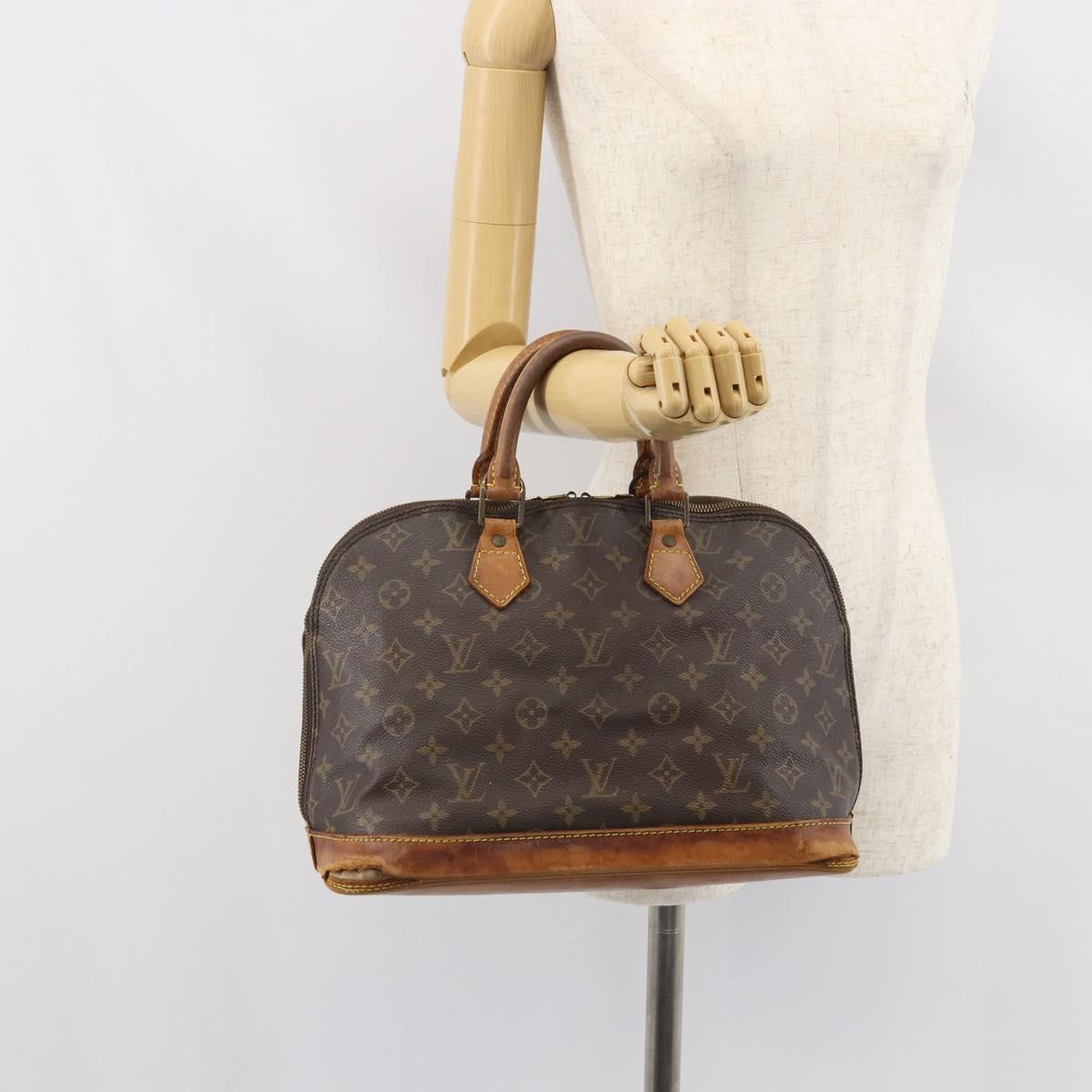 LOUIS VUITTON Monogram Alma Hand Bag M51130 LV Auth 163262