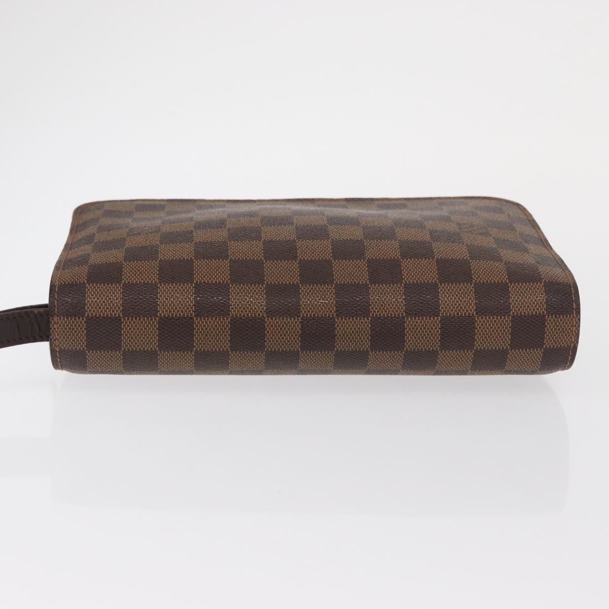 LOUIS VUITTON Damier Ebene Saint Louis Clutch Bag N51993 LV Auth 163301