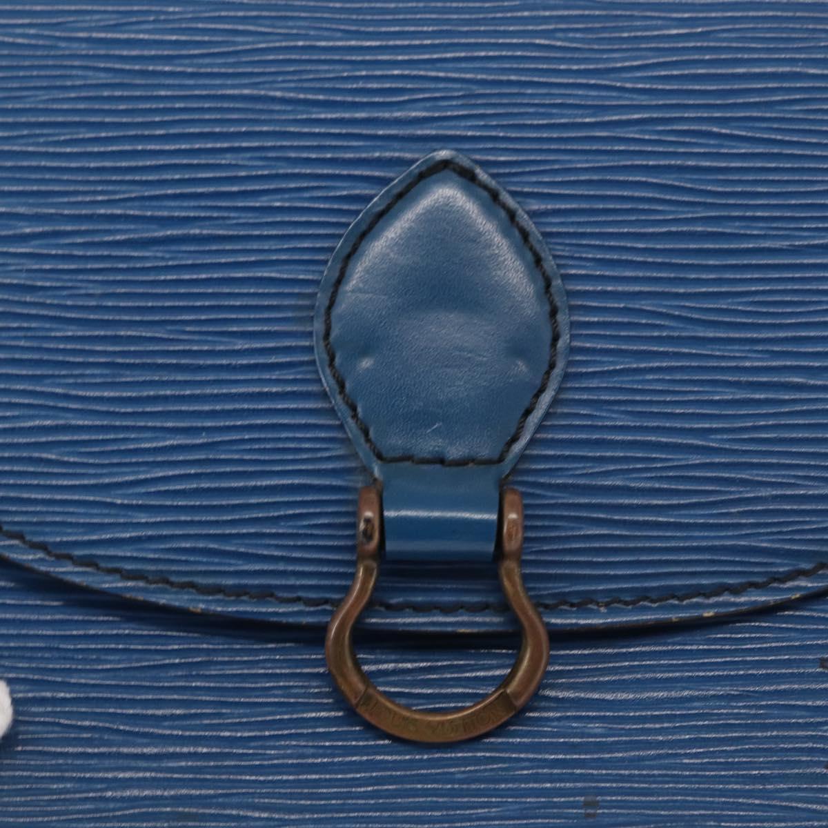 LOUIS VUITTON Epi Saint Cloud PM Shoulder Bag Blue M52195 LV Auth 163319