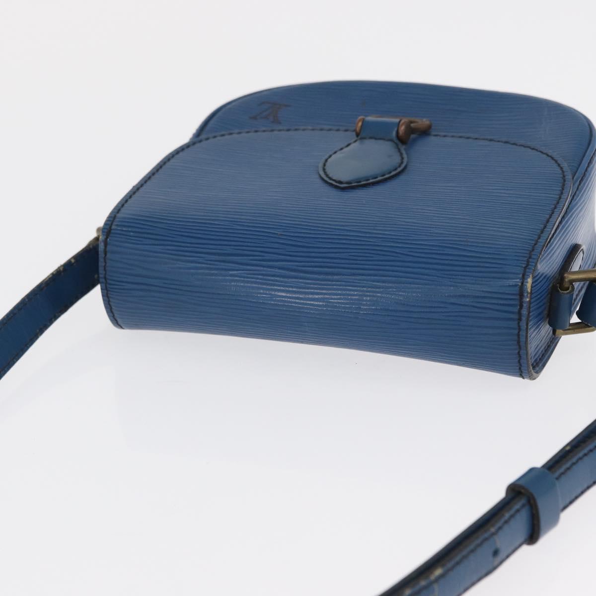 LOUIS VUITTON Epi Saint Cloud PM Shoulder Bag Blue M52195 LV Auth 163319