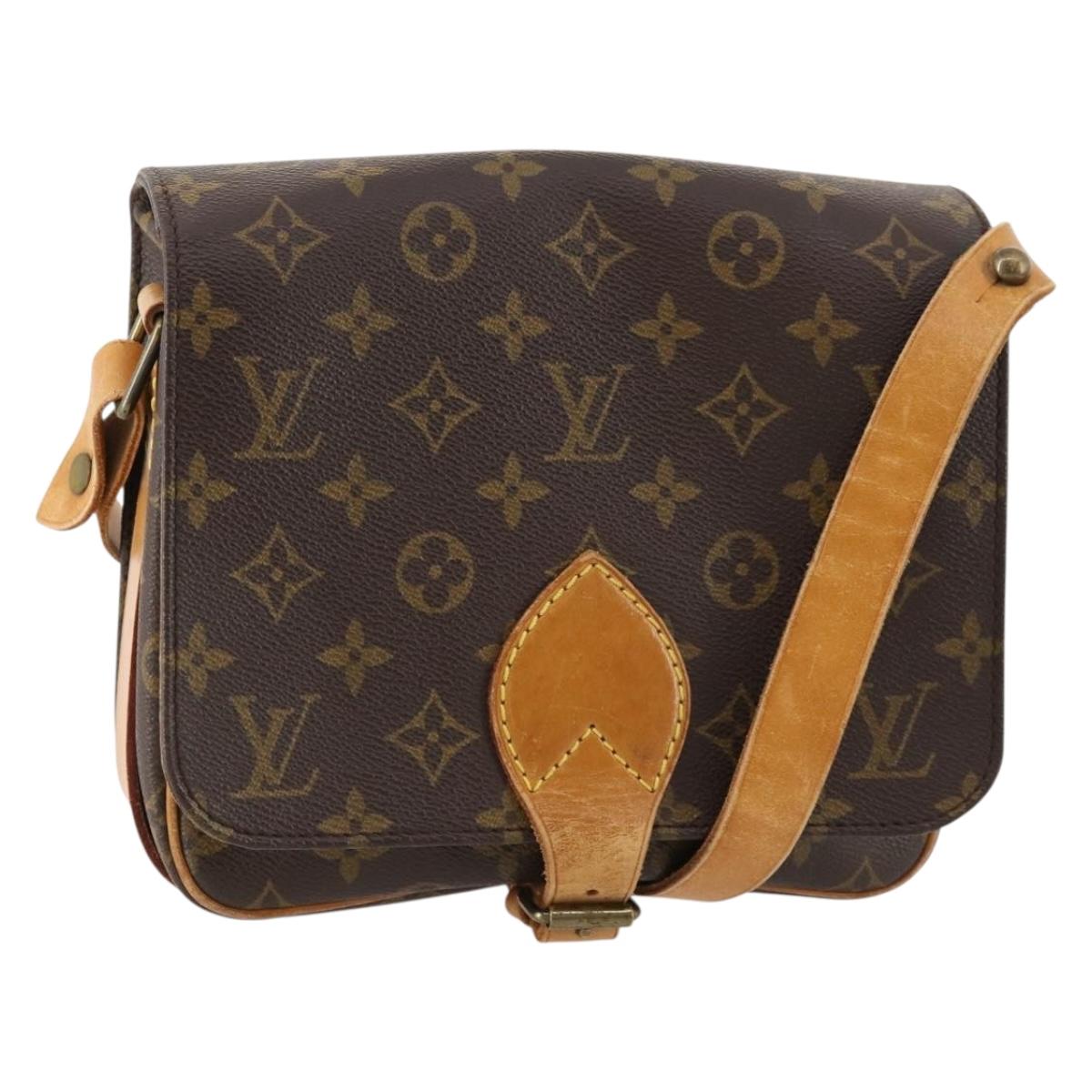 LOUIS VUITTON Monogram Cartouchiere MM Shoulder Bag M51253 LV Auth 163323