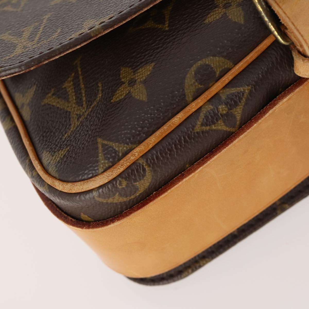 LOUIS VUITTON Monogram Cartouchiere MM Shoulder Bag M51253 LV Auth 163323