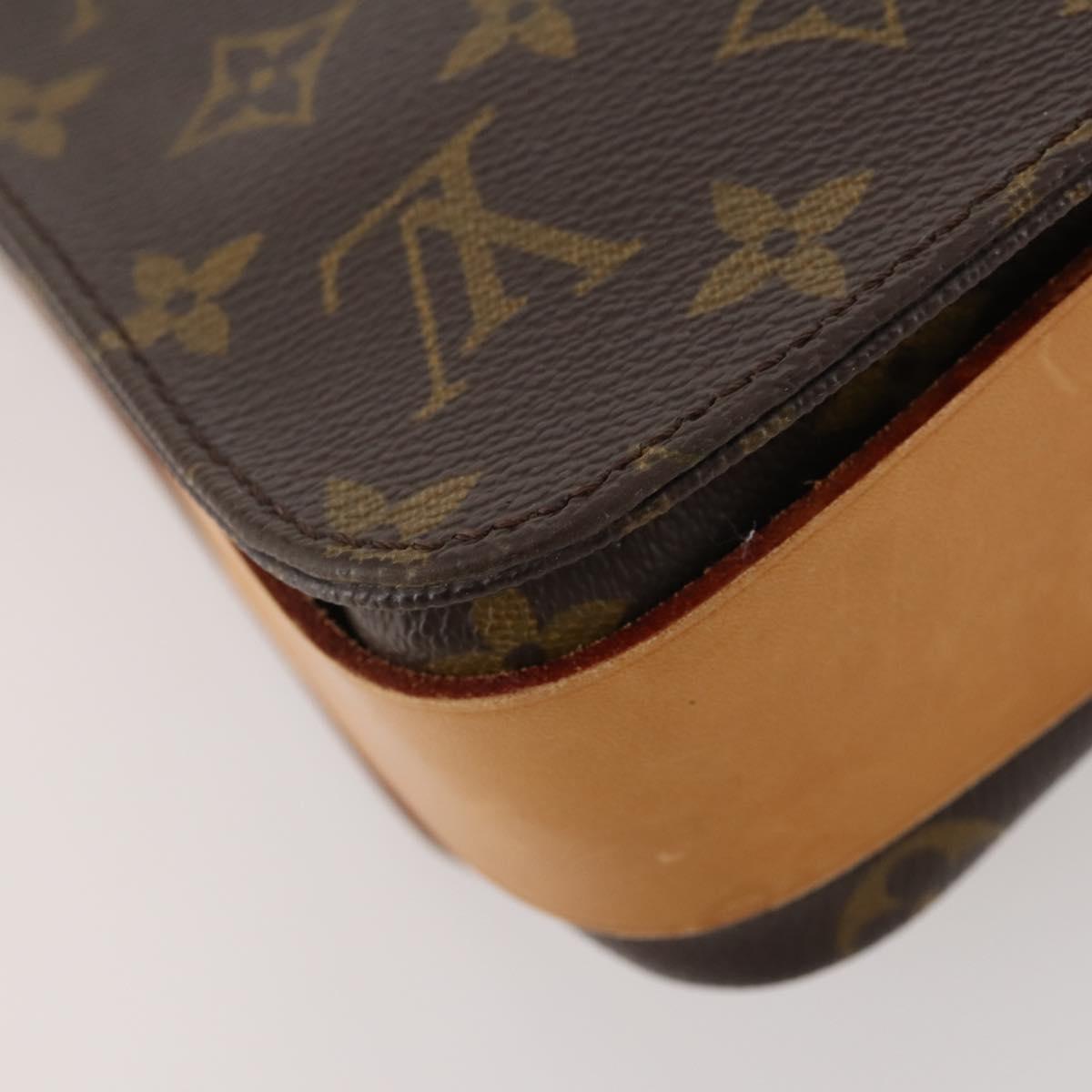LOUIS VUITTON Monogram Cartouchiere MM Shoulder Bag M51253 LV Auth 163323