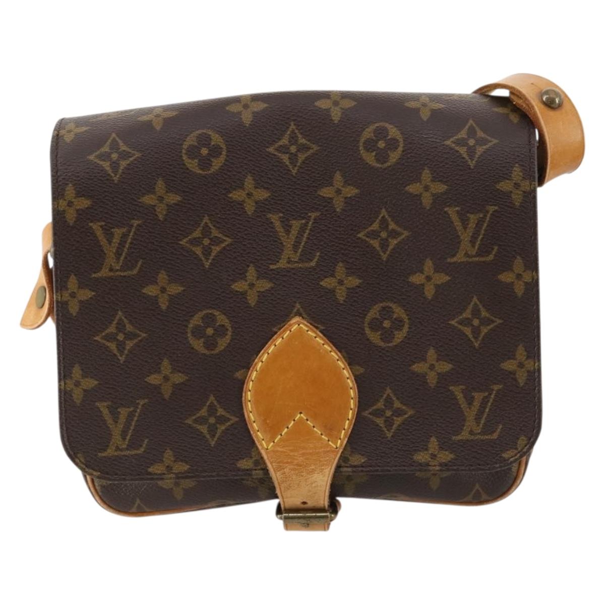 LOUIS VUITTON Monogram Cartouchiere MM Shoulder Bag M51253 LV Auth 163323