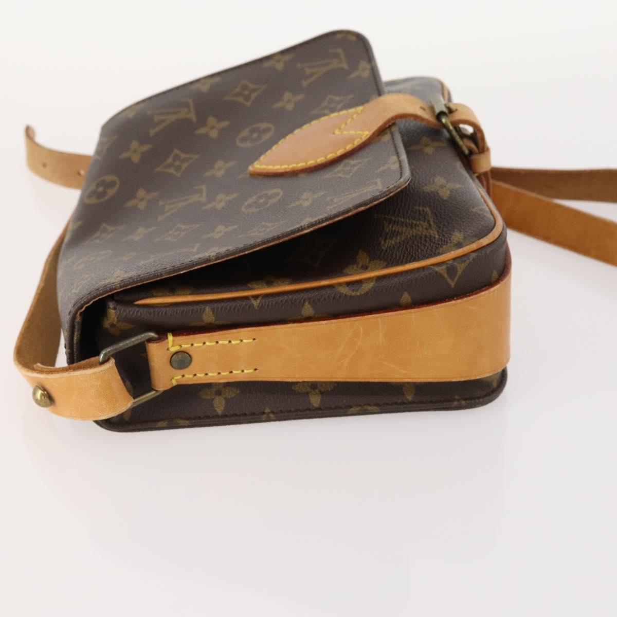 LOUIS VUITTON Monogram Cartouchiere MM Shoulder Bag M51253 LV Auth 163323