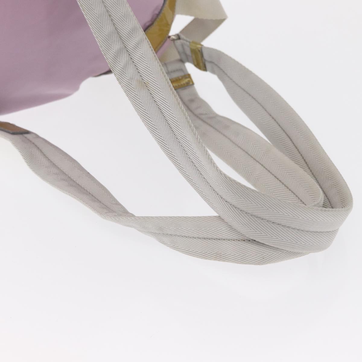 PRADA Backpack Nylon Pink Silver Auth 163327A