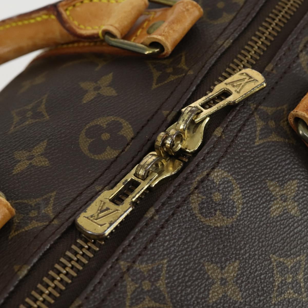 LOUIS VUITTON Monogram Keepall Bandouliere 45 Boston Bag M41418 LV Auth 163337