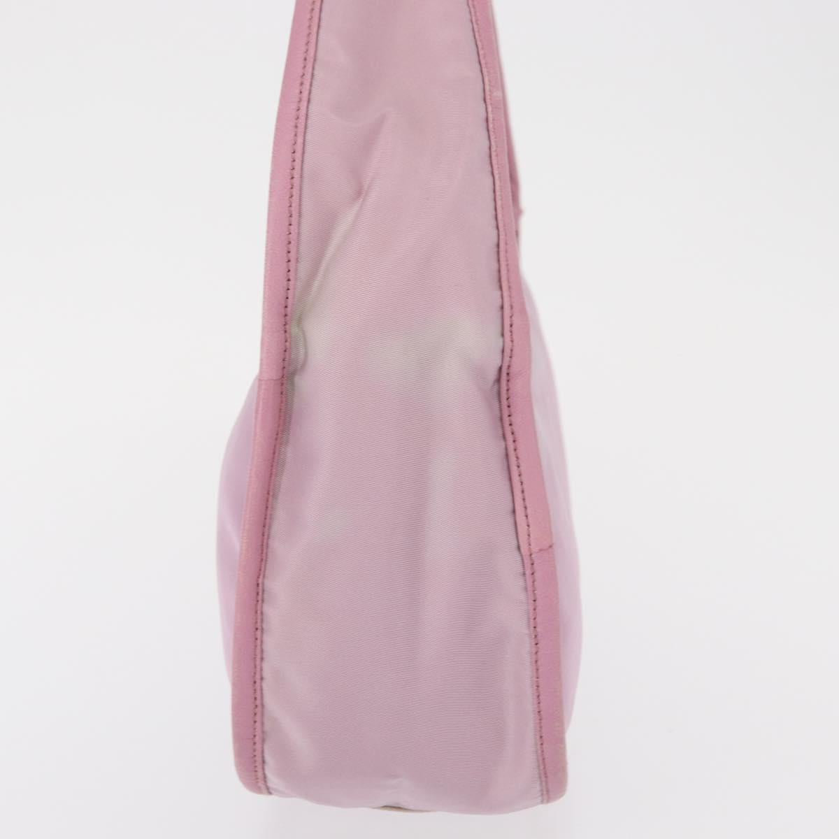 PRADA Hand Bag Nylon Pink Auth 163349