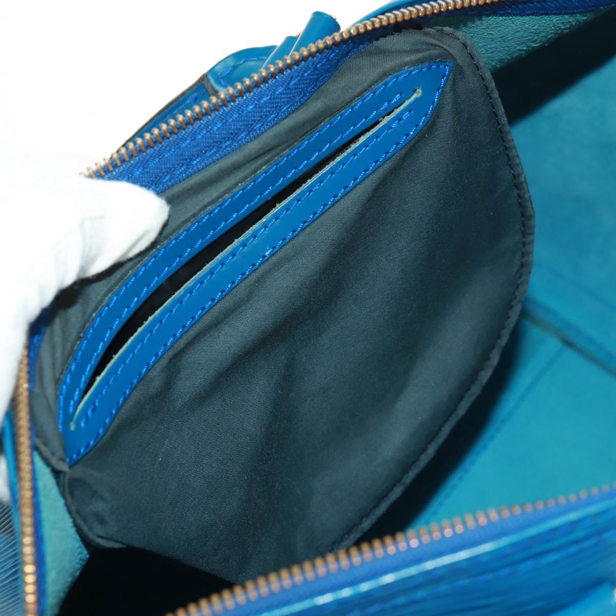 LOUIS VUITTON Epi Speedy 35 Hand Bag Toledo Blue M42995 LV Auth 163363V