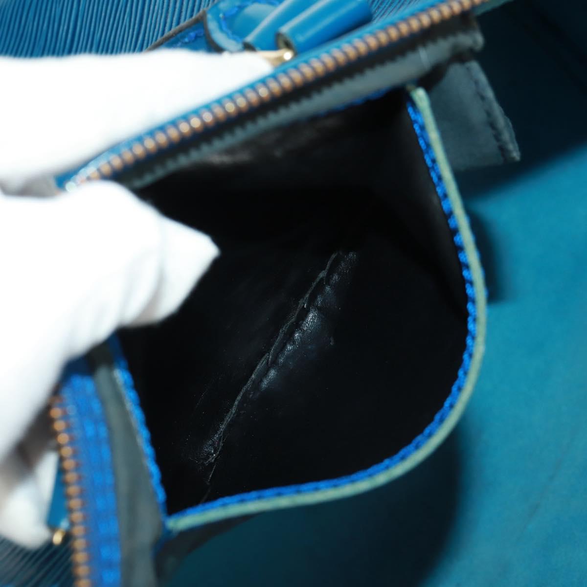 LOUIS VUITTON Epi Speedy 35 Hand Bag Toledo Blue M42995 LV Auth 163363V