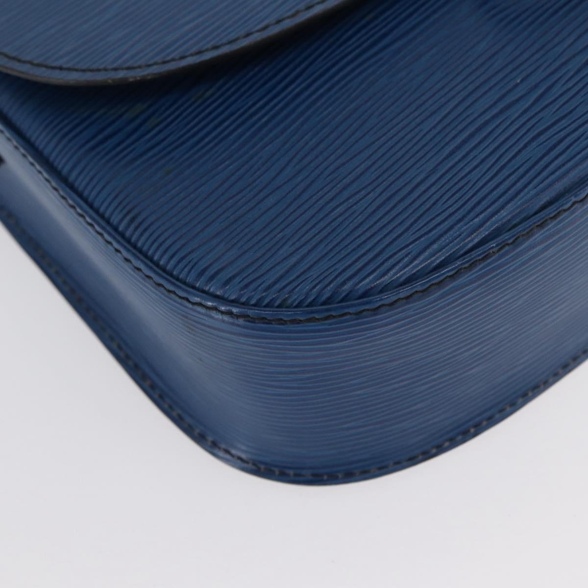 LOUIS VUITTON Epi Saint Cloud GM Shoulder Bag Toledo Blue M52195 LV Auth 163371