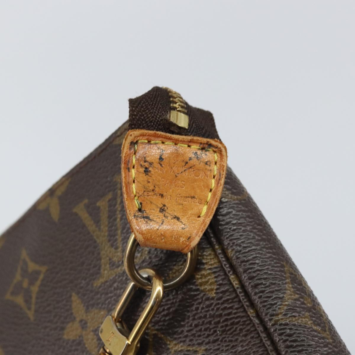 LOUIS VUITTON Monogram Pochette Accessoires Pouch M51980 LV Auth 163379