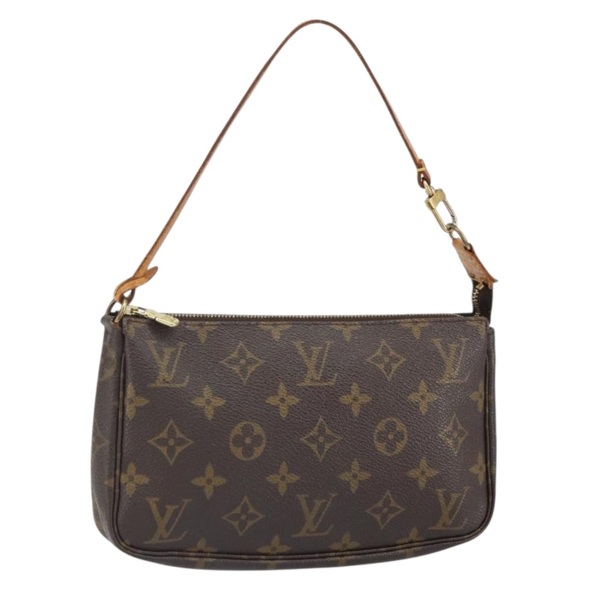 LOUIS VUITTON Monogram Pochette Accessoires Pouch M51980 LV Auth 163379