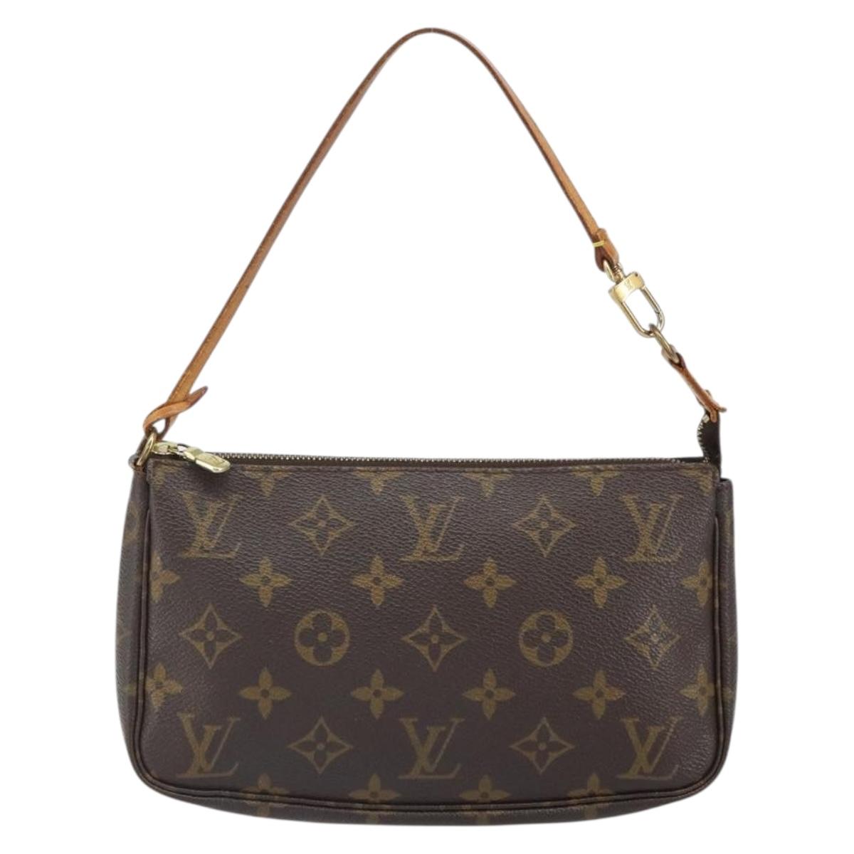 LOUIS VUITTON Monogram Pochette Accessoires Pouch M51980 LV Auth 163379