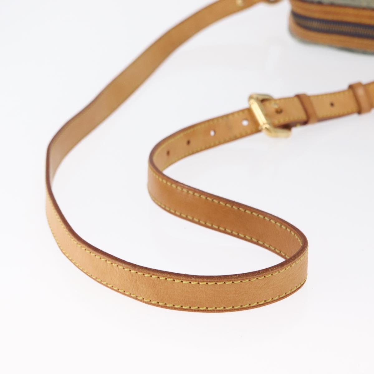 LOUIS VUITTON Monogram Denim Camera Bag Shoulder Bag Blue M95348 LV Auth 163385A