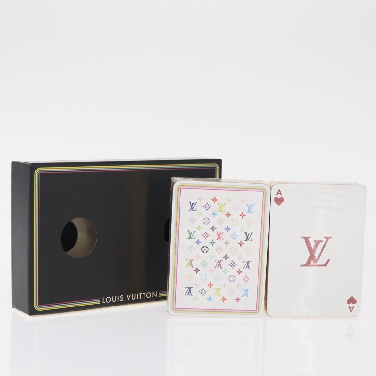 LOUIS VUITTON Monogram Multicolor Playing Cards Black White LV Auth 163406SAM