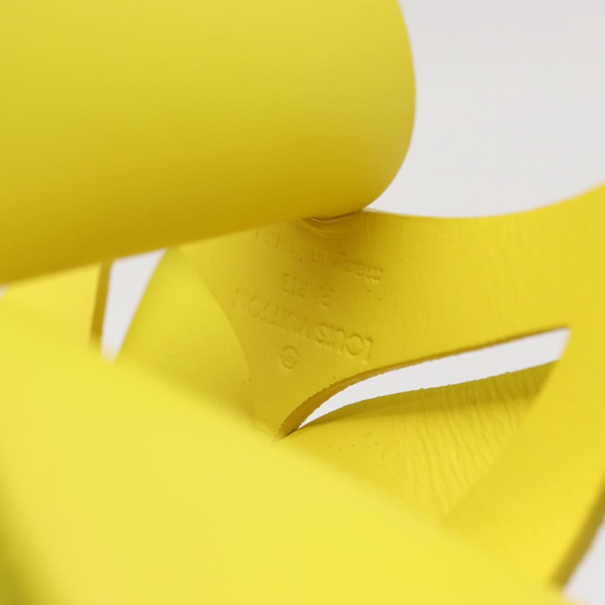 LOUIS VUITTON Origami Flowers Object Leather Yellow GI0329 LV Auth 163428M