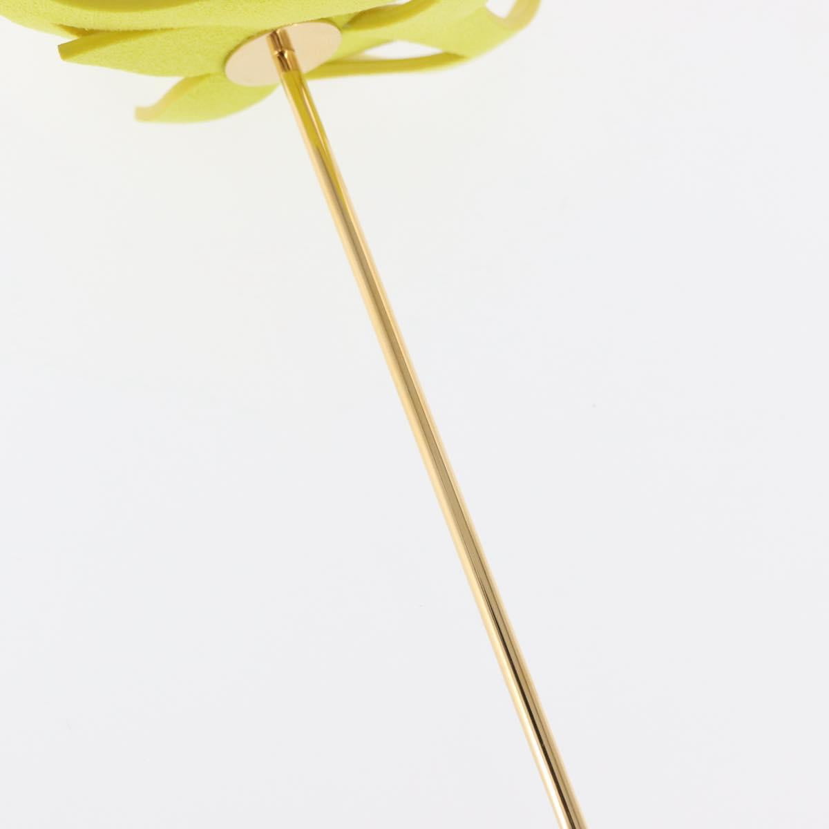 LOUIS VUITTON Origami Flowers Object Leather Yellow GI0329 LV Auth 163428M