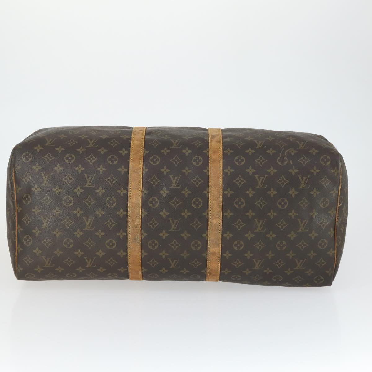 LOUIS VUITTON Monogram Keepall 60 Boston Bag M41422 LV Auth 163458