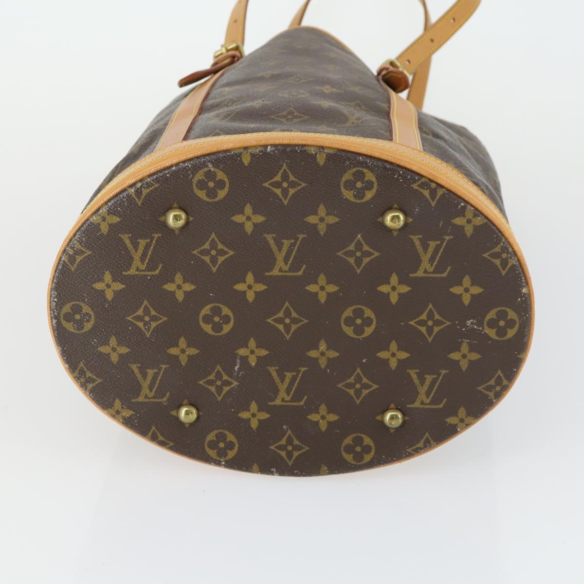 LOUIS VUITTON Monogram Bucket GM Shoulder Bag M42236 LV Auth 163459