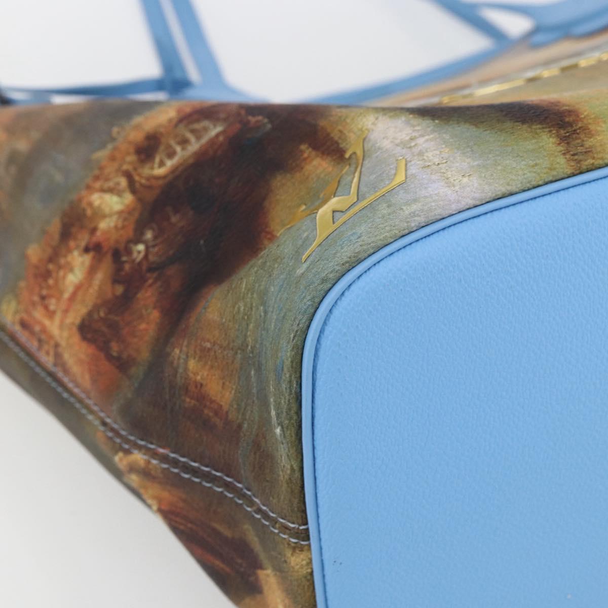 LOUIS VUITTON Masters Collection TURNER Neverfull MM Bag Blue LV Auth 163470SM