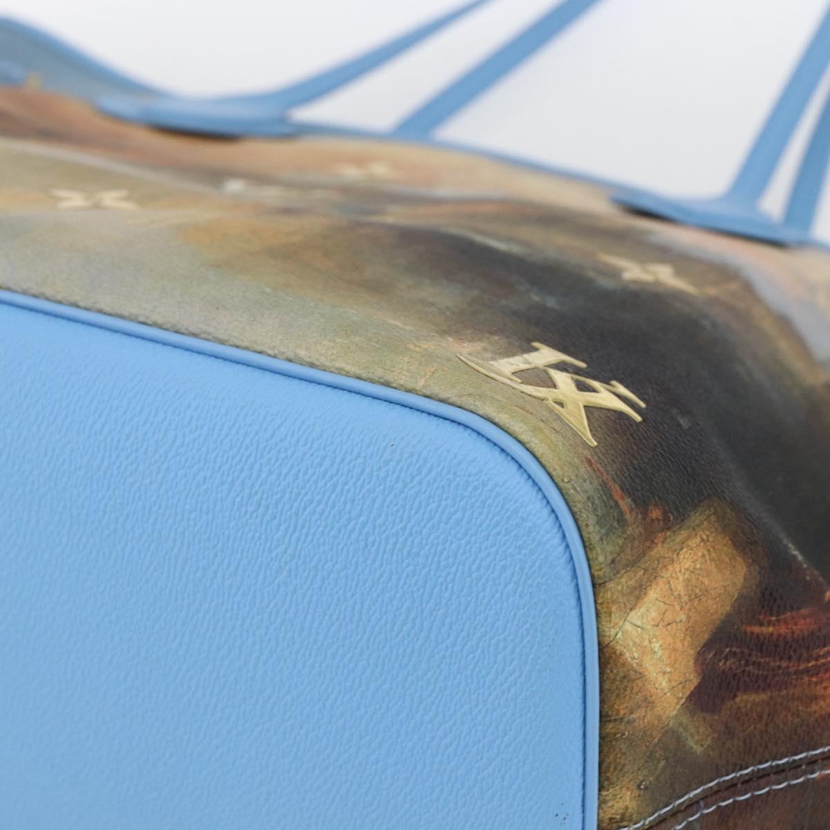 LOUIS VUITTON Masters Collection TURNER Neverfull MM Bag Blue LV Auth 163470SM