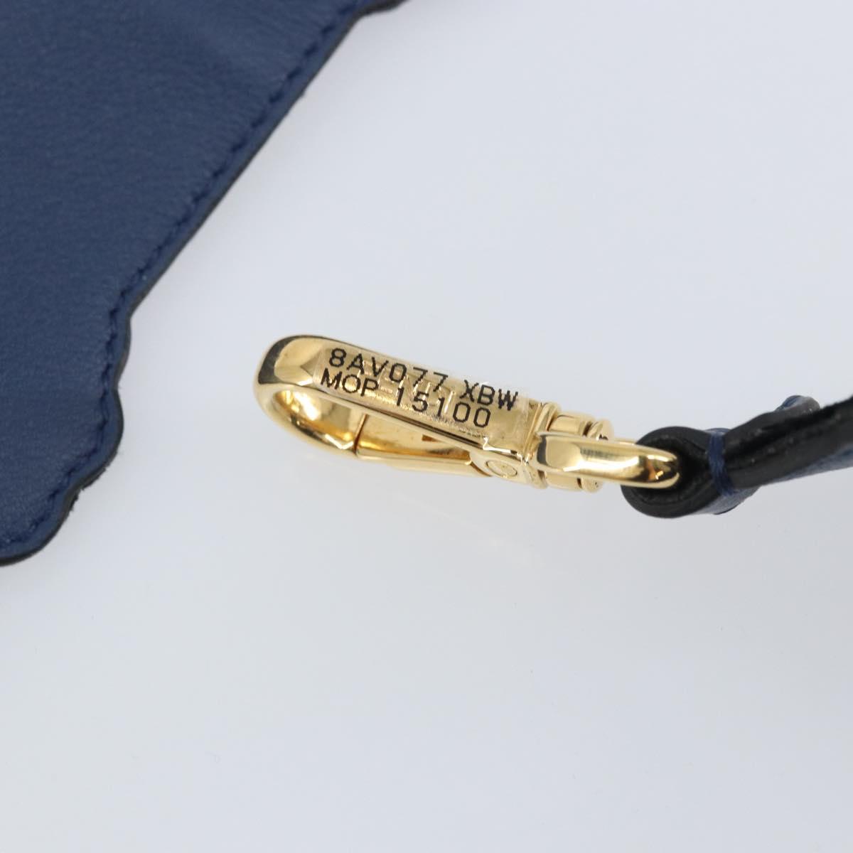 FENDI Zucca Canvas Shoulder Strap Multicolor Gold Auth 163474V