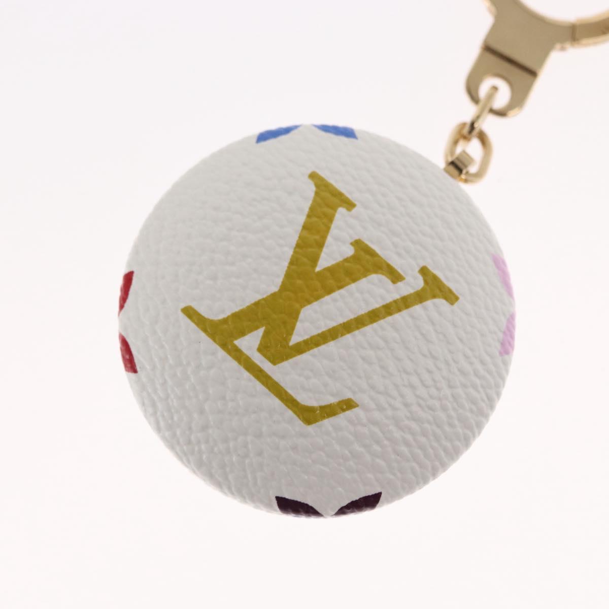LOUIS VUITTON Monogram Multicolor Astropill Charm White M51911 LV Auth 163476SAV